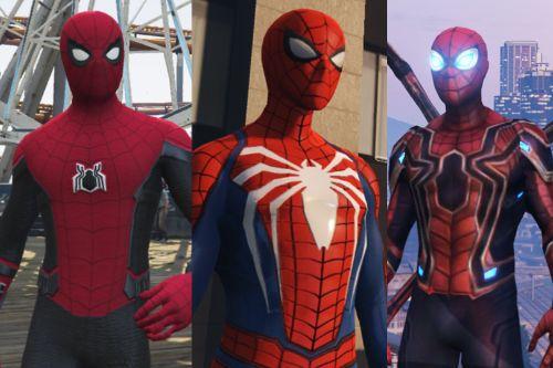 Spider-Man Pack (Far From Home, Infinity War, PS4 Advanced suit & Stark suit)