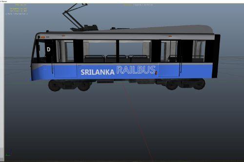 Sri Lanka Rail Bus Livery