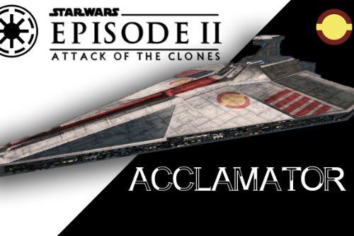 Star wars II ACCLAMATOR Republic ship