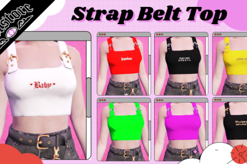 Strap Belt Top For MP Female