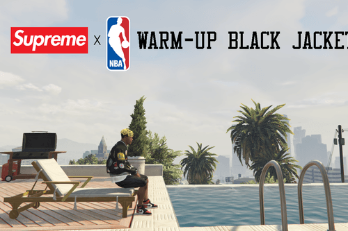 Supreme X NBA Warm-Up jacket black 9567ba lool