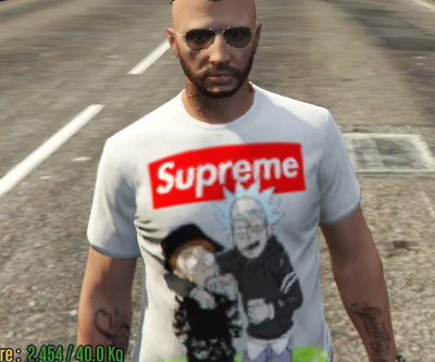 supreme_Rick&Morty T-shirt for Male MP