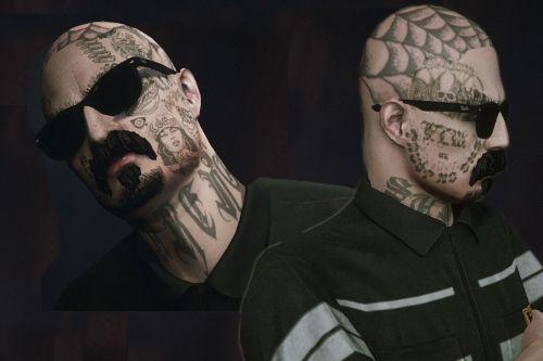 Realistic tattoos - Sureno Gang for MP Male