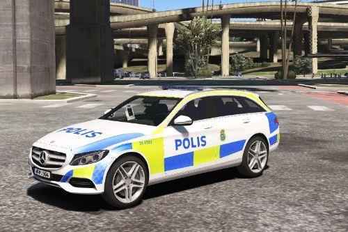Swedish Police Mercedes-Benz C250