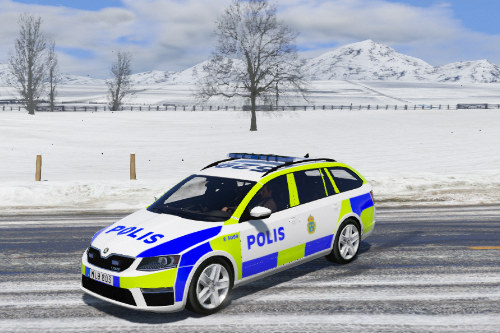 Swedish Police Škoda Octavia VRS Estate