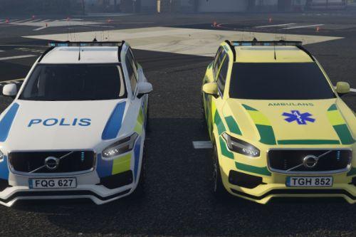 Swedish XC90 Police&EMS Car pack (ELS)