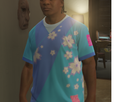 Yukirin-Kimono Style T-Shirt for Franklin