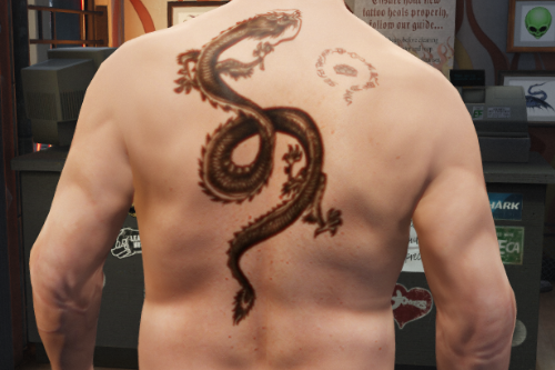 GTA 5 Tattoo Wei Shen (Sleeping Dogs) Mod 