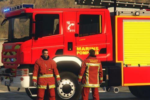 Marseille navy fire department Uniform (Tenue de feu marins-pompiers de Marseille)