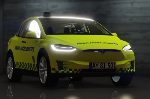 Tesla Model X - Danish Ambulanceservice - [OIV/Replace]