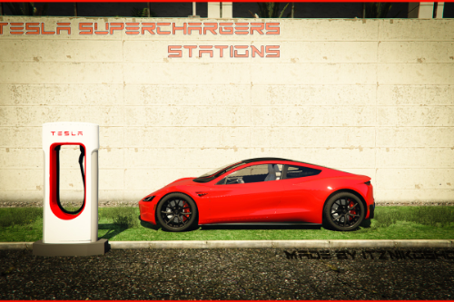 Tesla Superchargers Stations [Add-On SP / FiveM]