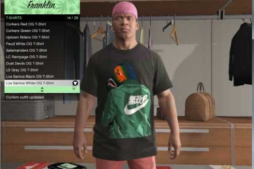 textured tshirt for franklin