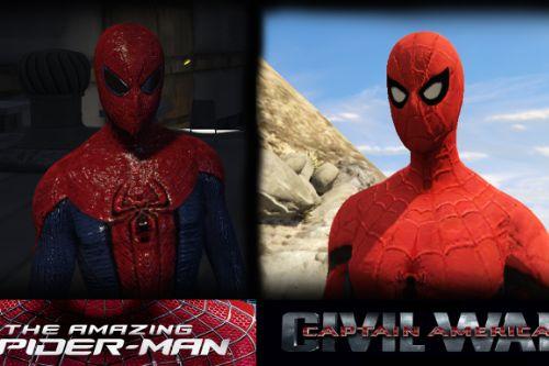 The Amazing Spider-Man and Civil War Spider-Man Texture