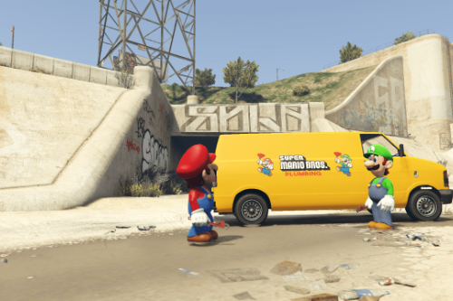 The Super Mario Bros Plumbing Van.