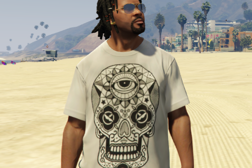 Three-eyed skull T-shirt