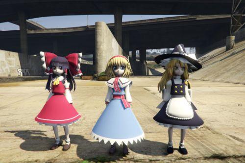 Touhou project characters pack [Add-On / Replace]