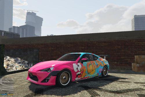 Toyota GT86 livery - 2 Crazy Design (inspired by JP Performance) Paintjob