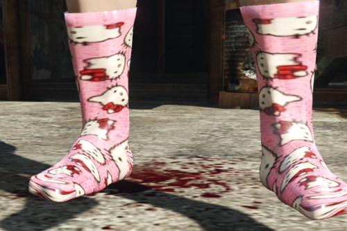 Trippy Socks For Females (Hello Kitty Retextured)