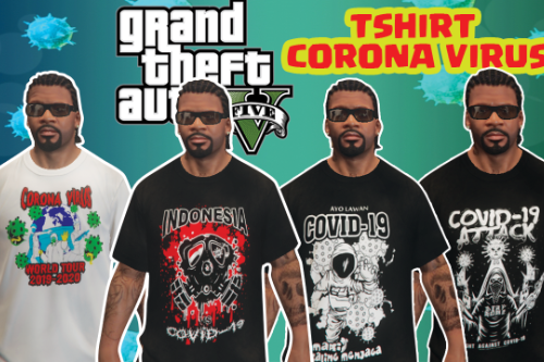 Tshirt Virus Corona - Covid 19 || Donasi Seikhlasnya