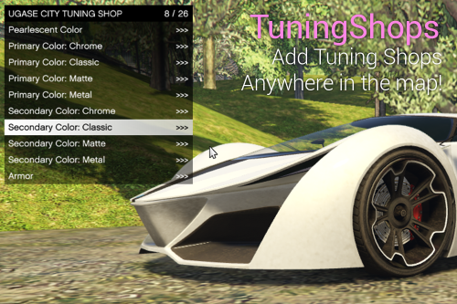 TuningShops: Customizable Vehicle Shops, anywhere you want