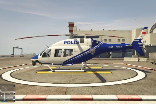 Türk Polis Helikpoteri - Turkish Police Helicopter 
