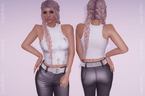 Two long braids for MP Female