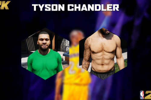 Tyson Chandler face and body texture