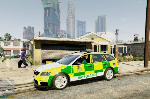 UK Ambulance Responder Škoda Octavia VRS