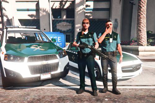 Uniformidad Guardia Civil de MP Player character hombre y mujer Spanish Cop/Police