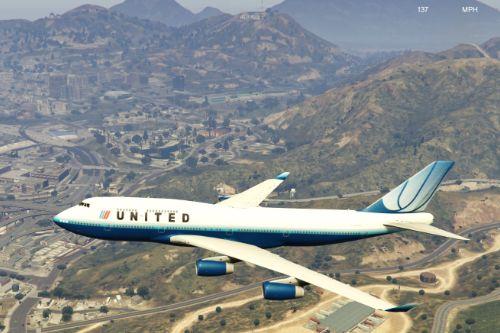United Airlines 747-400 Tulip Livery