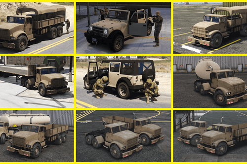 Updated Army Vehicles [Replace]