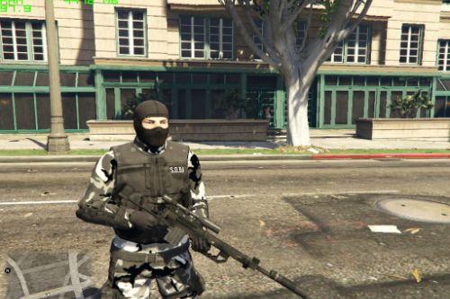 Urban Camo Swat Officer