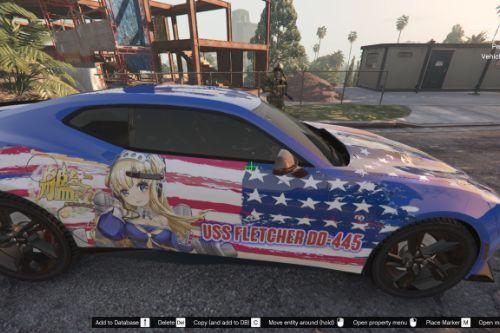 USS Fletcher Kantai Collection Itasha for 2021 Chevrolet Camaro SS