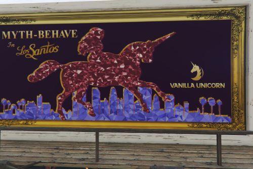 Vanilla Unicorn's Rooftop Billboard