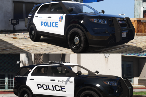 Vapid Scout Police Livery Pack (New Rockford Hills Police Livery + Del Perro PD panda)