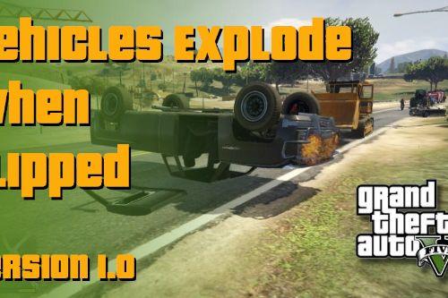 Vehicles Explode When Flipped (3D era style vehicle damage)