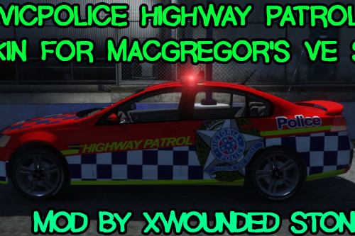 Victoria Police - Highway Patrol Skin for Macgregor's VE SS