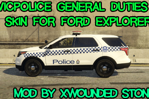 Victoria Police - General Duties Skin for Ford Explorer 
