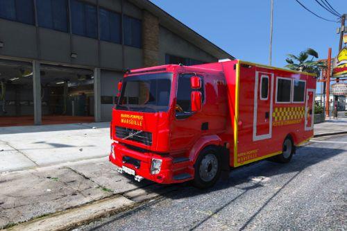 Volvo pc bmpm pompier - french firefighter - poste de commandement des marins pompiers de marseille