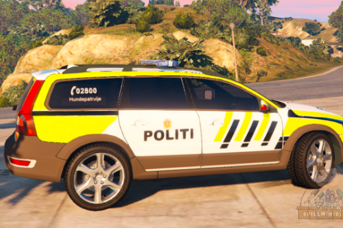 Volvo XC70 Norwegian K9 Hundepatrulje Police Car [ELS]