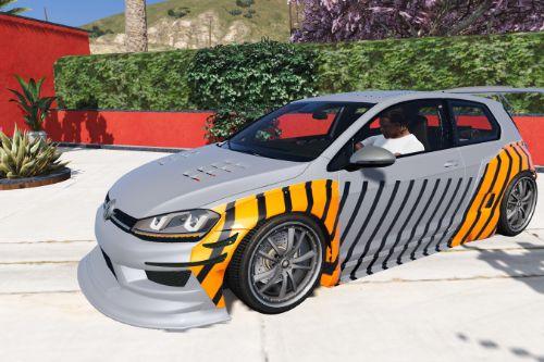 VW Golf 7 R Pandem - JP Performance Supergolf Design [Paintjob]