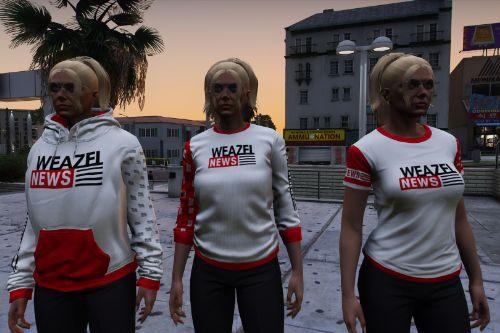 Weazel News Clothing Pack [MP Male and Female]