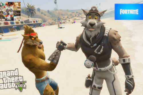 Wendell & Dire Wolf "Fortnite" [Add-On Peds]