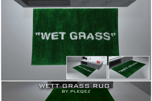 WET GRASS Rug Prop