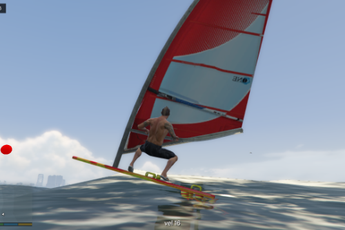 Windsurf (it's moving with wind)