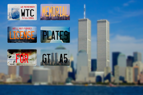 WTC Memorial License Plates