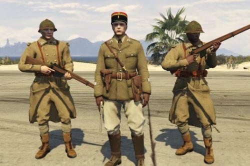 WW2 French uniforms for MP Male