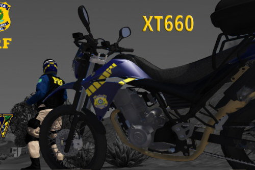 Yamaha XT660 PRF Polícia Rodoviária Federal - Brazilian Highway Patrol bike