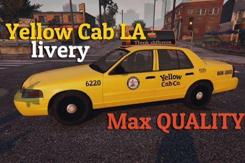 Yellow Cab LA Livery [Max Quality]