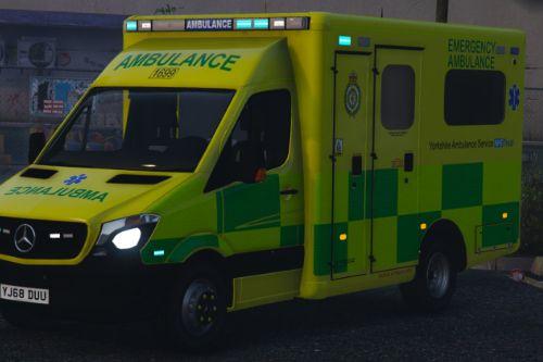 Yorkshire Ambulance Service Livery for the 2018 Mercedes Sprinter Ambulance